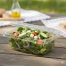 18 oz Clear Vented Clamshell Food Containers with Hinged Lid – 324 Pack Disposable PET Plastic Take-Out Containers for Sandwiches, Fruits, Salads & Pastries Stackable & Recyclable